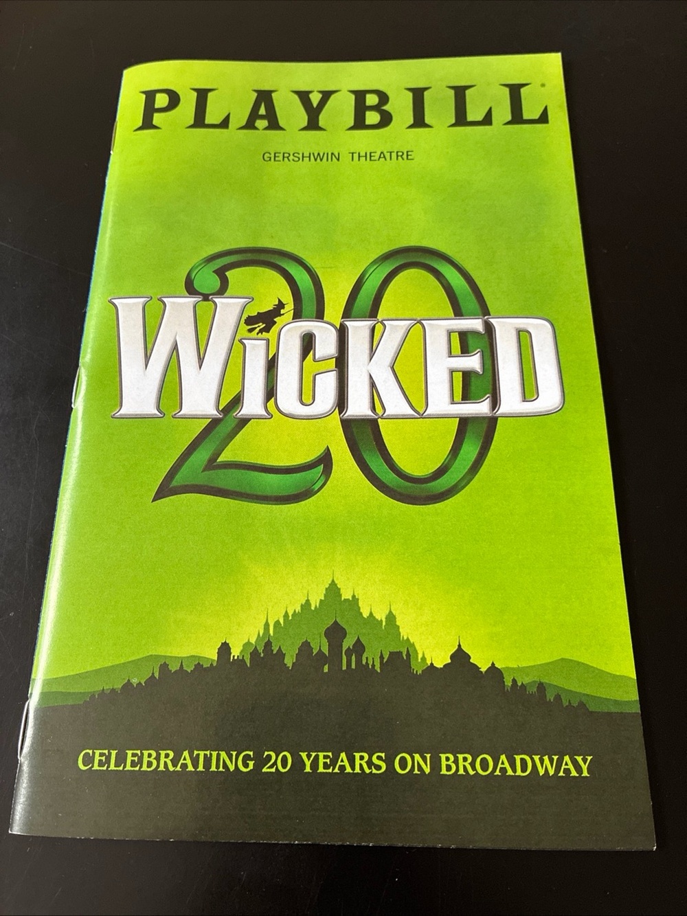 WICKED Oct 2023 Broadway Musical 20TH ANNIVERSARY Special Playbill! KURTZ / FOX!